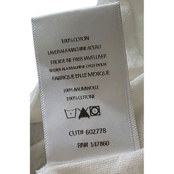 Comune Ruffle Straps Cropped Button Detail Summer Top Womens S White - Picture 6 of 7